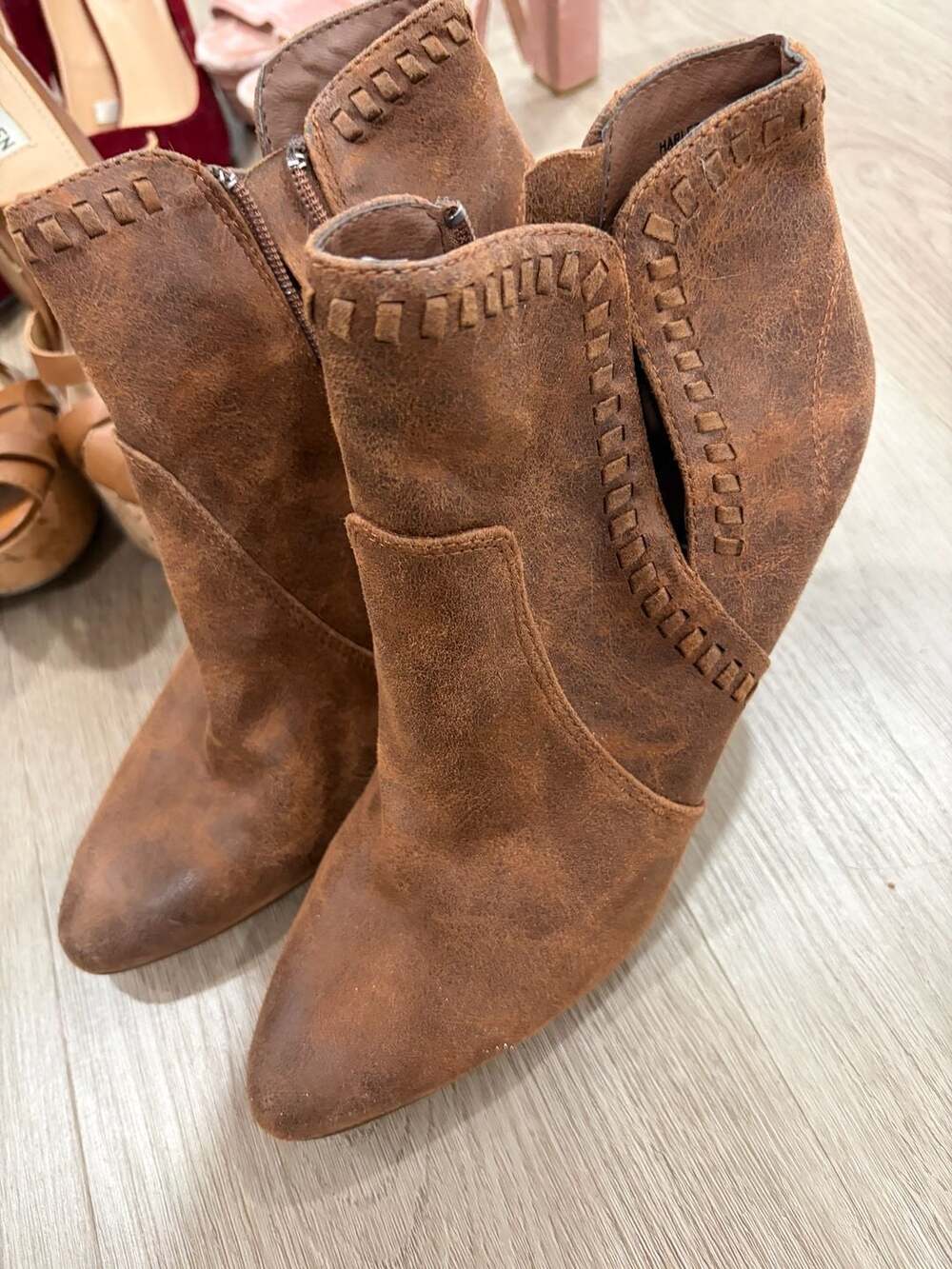 Zigi Soho Halyn Brown Heeled Booties